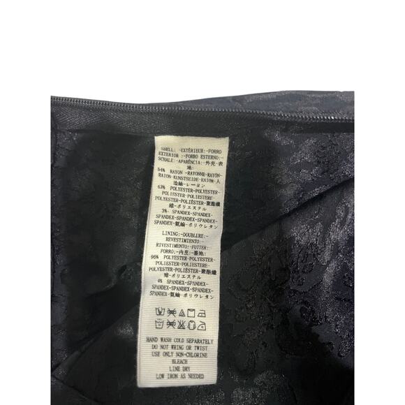 Free People Satin Leopard Brocade Print High Waisted Trousers Sz 6 - Picture 7 of 7